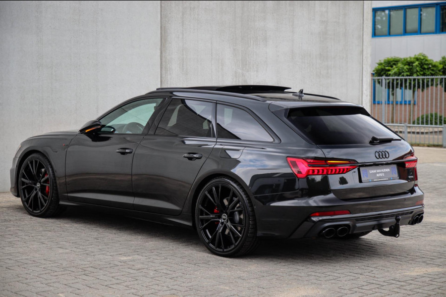 Audi A6 Avant 55 TFSI e Quattro Competition S line Edition 367pk Automaat|Kuipstoelen|Panoramadak|Virtual Cockpit|LED Matrix|Black