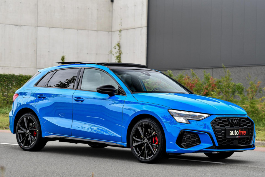 Audi A3 Sportback 45 TFSI e S edition Competition. Pano, RS stoelen, ACC, Keyless, B&O, Sfeer, Matrix, Camera, Dodeh, CarPlay!