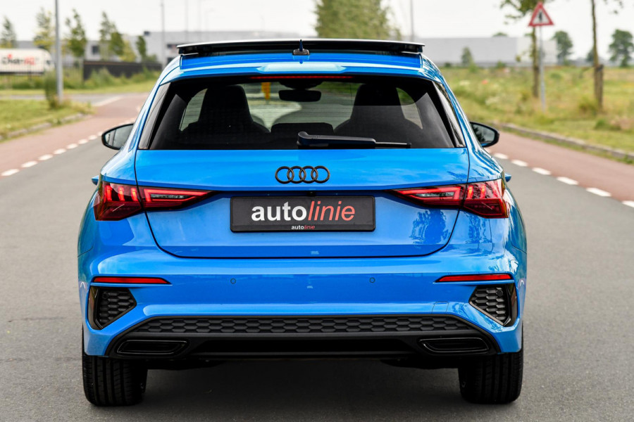 Audi A3 Sportback 45 TFSI e S edition Competition. Pano, RS stoelen, ACC, Keyless, B&O, Sfeer, Matrix, Camera, Dodeh, CarPlay!