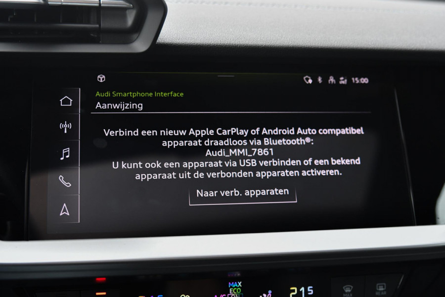 Audi A3 Sportback 45 TFSI e S edition Competition. Pano, RS stoelen, ACC, Keyless, B&O, Sfeer, Matrix, Camera, Dodeh, CarPlay!