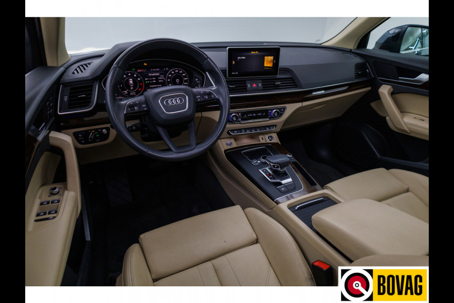 Audi Q5 55 TFSI e 367 PK quattro Competition S-Line Panoramadak, Luchtvering, Volledig leer, Adaptive cruise, Electrisch verstelbare stoelen met massage en verw. Ambiance verlichting, 360 camera, 20 inch, Navigatie, Head-up