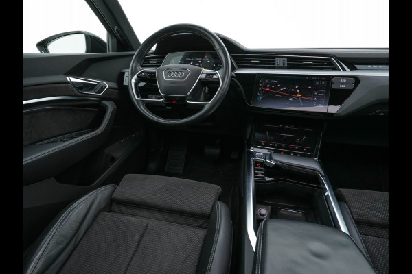 Audi e-tron 50 quattro Launch edition Black 71 kWh (INCL-BTW) *PANO | 1/2LEATHER | DIGI-COCKPIT | FULL-LED | MEMORY-PACK | ADAPTIVE-CRUISE | SPORT-SEATS | NAVI-FULLMAP | HEATED-SEATS | KEYLESS | SHIFT-PADDLES*