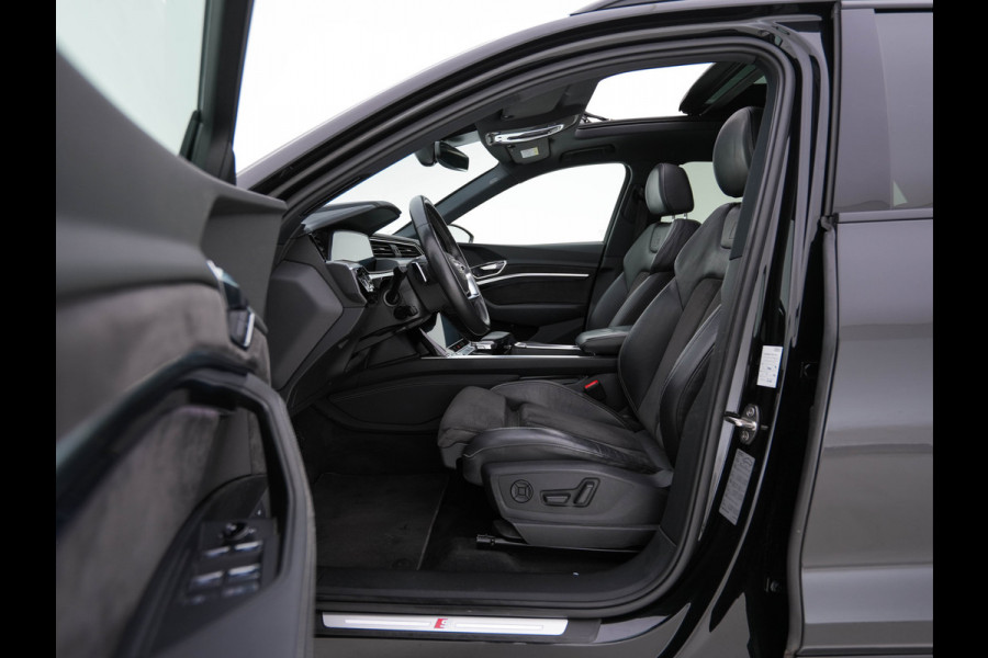 Audi e-tron 50 quattro Launch edition Black 71 kWh (INCL-BTW) *PANO | 1/2LEATHER | DIGI-COCKPIT | FULL-LED | MEMORY-PACK | ADAPTIVE-CRUISE | SPORT-SEATS | NAVI-FULLMAP | HEATED-SEATS | KEYLESS | SHIFT-PADDLES*