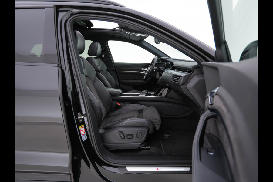 Audi e-tron 50 quattro Launch edition Black 71 kWh (INCL-BTW) *PANO | 1/2LEATHER | DIGI-COCKPIT | FULL-LED | MEMORY-PACK | ADAPTIVE-CRUISE | SPORT-SEATS | NAVI-FULLMAP | HEATED-SEATS | KEYLESS | SHIFT-PADDLES*