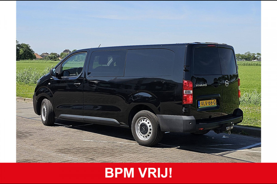 Opel Vivaro 2.0 CDTI L3H1 DC Edition Airco Automaat Trekhaak Navi Euro6 NAP Oh-Historie 1e Eigenaar!