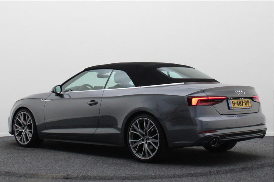 Audi A5 Cabriolet 40 TFSI Sport S Line Edition Leer, Apple Carplay, Verwarmd Stuurwiel, Cruise, PDC, Navigatie, LED, 20''