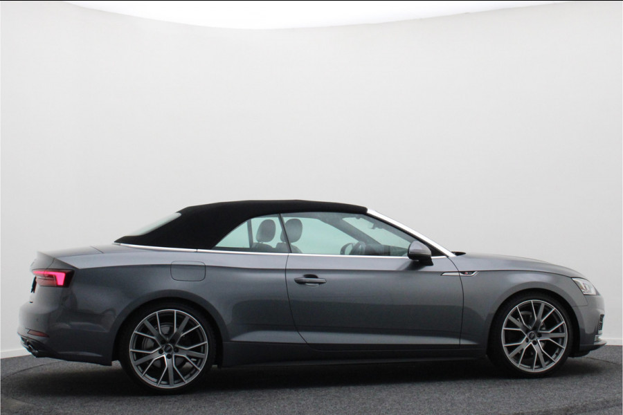 Audi A5 Cabriolet 40 TFSI Sport S Line Edition Leer, Apple Carplay, Verwarmd Stuurwiel, Cruise, PDC, Navigatie, LED, 20''