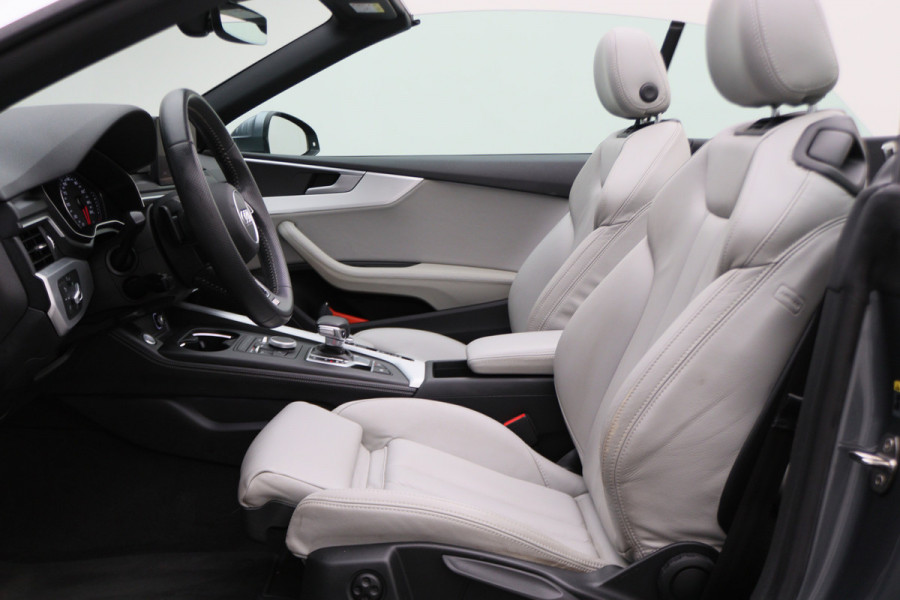 Audi A5 Cabriolet 40 TFSI Sport S Line Edition Leer, Apple Carplay, Verwarmd Stuurwiel, Cruise, PDC, Navigatie, LED, 20''