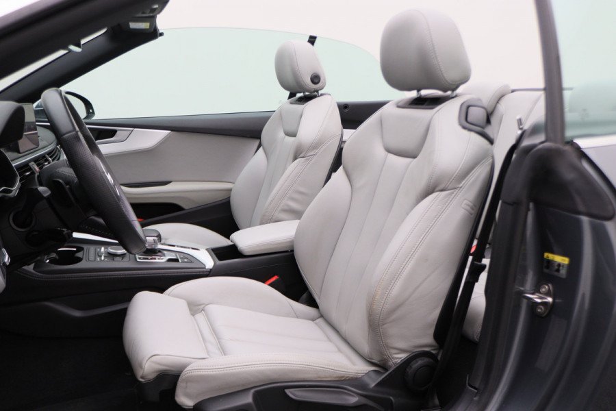 Audi A5 Cabriolet 40 TFSI Sport S Line Edition Leer, Apple Carplay, Verwarmd Stuurwiel, Cruise, PDC, Navigatie, LED, 20''