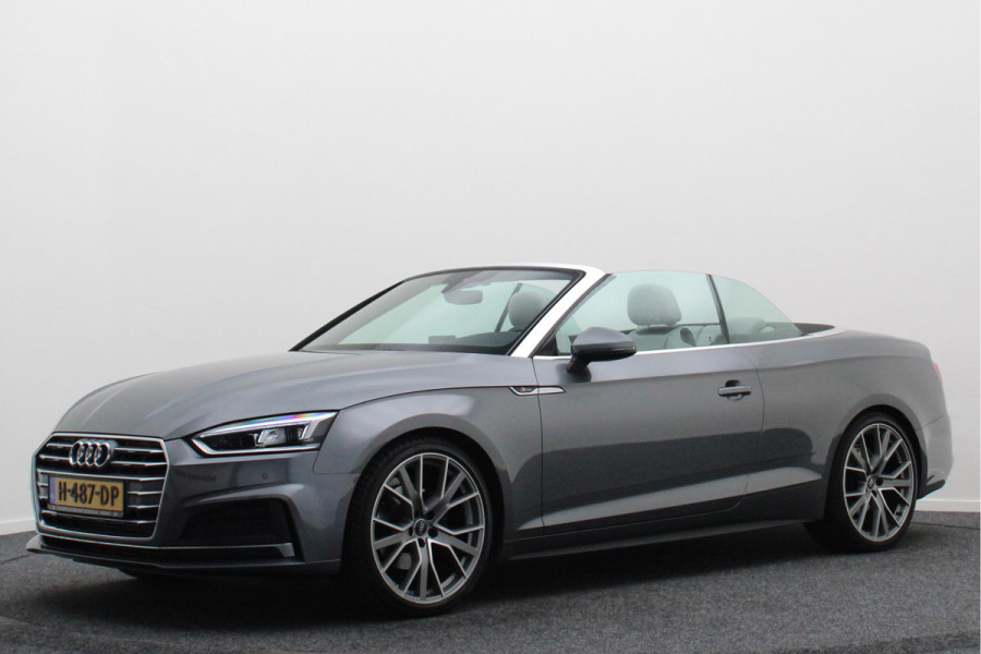 Audi A5 Cabriolet 40 TFSI Sport S Line Edition Leer, Apple Carplay, Verwarmd Stuurwiel, Cruise, PDC, Navigatie, LED, 20''