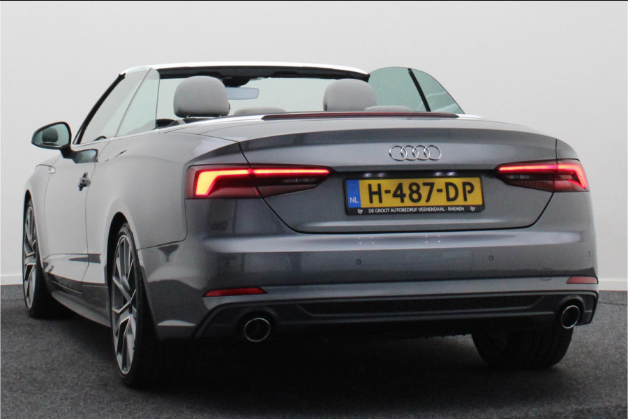 Audi A5 Cabriolet 40 TFSI Sport S Line Edition Leer, Apple Carplay, Verwarmd Stuurwiel, Cruise, PDC, Navigatie, LED, 20''
