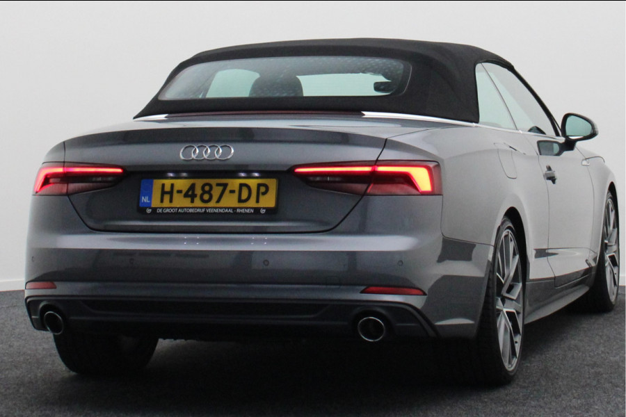 Audi A5 Cabriolet 40 TFSI Sport S Line Edition Leer, Apple Carplay, Verwarmd Stuurwiel, Cruise, PDC, Navigatie, LED, 20''