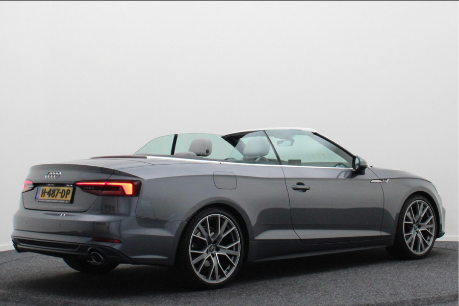 Audi A5 Cabriolet 40 TFSI Sport S Line Edition Leer, Apple Carplay, Verwarmd Stuurwiel, Cruise, PDC, Navigatie, LED, 20''