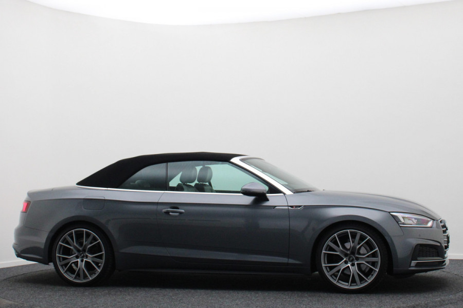 Audi A5 Cabriolet 40 TFSI Sport S Line Edition Leer, Apple Carplay, Verwarmd Stuurwiel, Cruise, PDC, Navigatie, LED, 20''