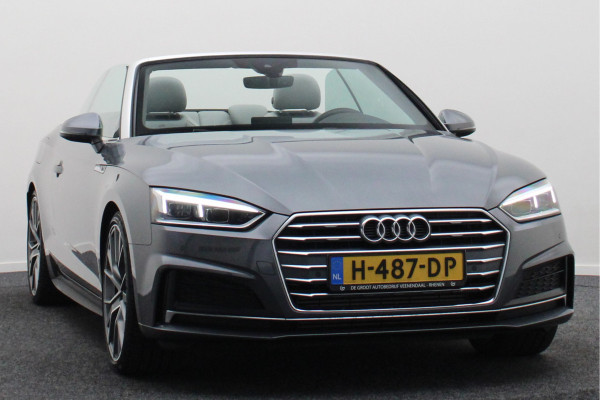 Audi A5 Cabriolet 40 TFSI Sport S Line Edition Leer, Apple Carplay, Verwarmd Stuurwiel, Cruise, PDC, Navigatie, LED, 20''