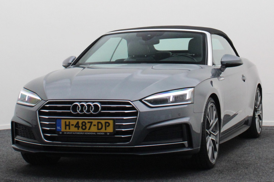 Audi A5 Cabriolet 40 TFSI Sport S Line Edition Leer, Apple Carplay, Verwarmd Stuurwiel, Cruise, PDC, Navigatie, LED, 20''