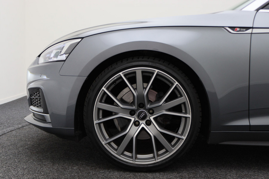Audi A5 Cabriolet 40 TFSI Sport S Line Edition Leer, Apple Carplay, Verwarmd Stuurwiel, Cruise, PDC, Navigatie, LED, 20''