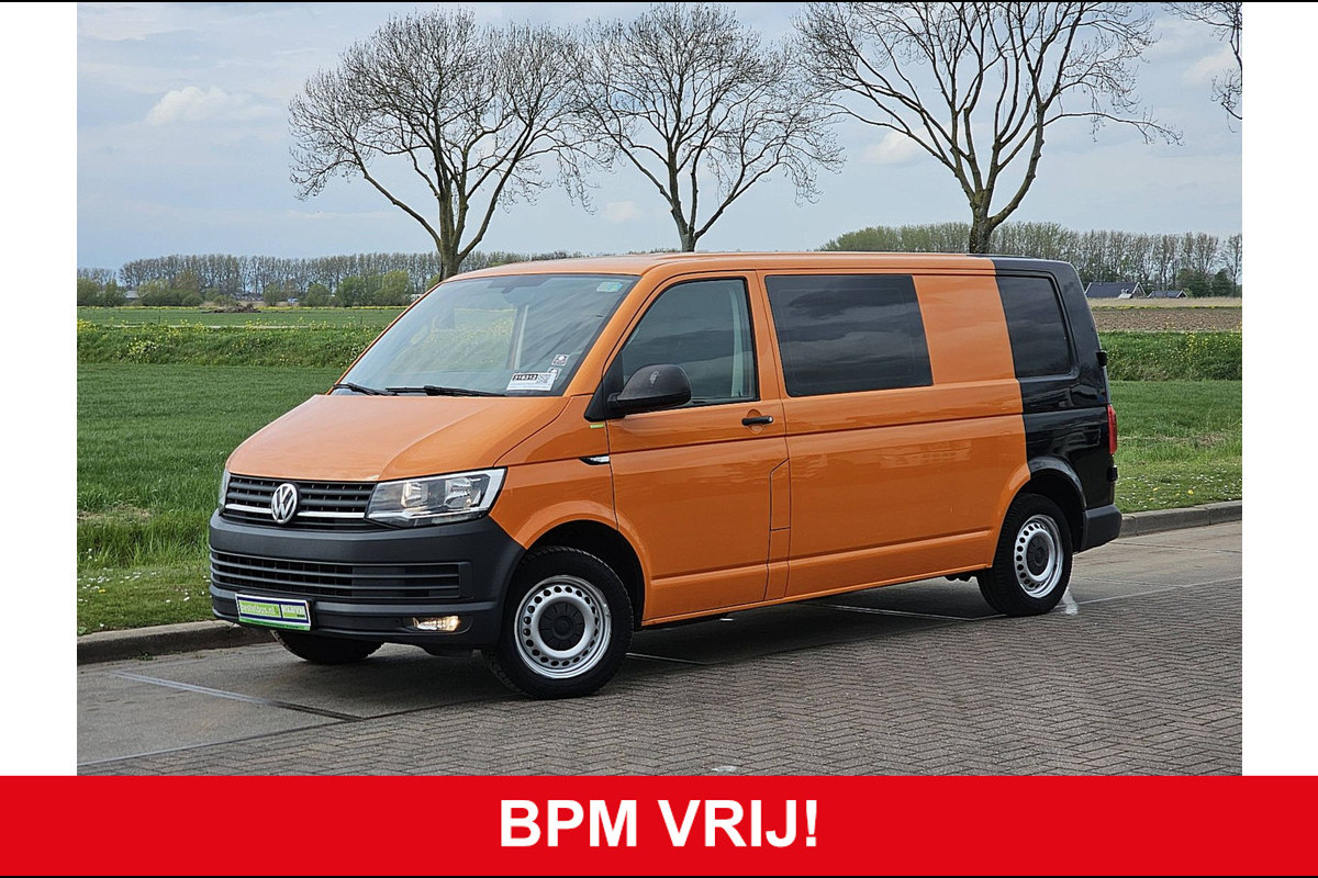 Volkswagen Transporter 2.0 TDI L2H1 DC airco, navi, trekhaak, 150Pk, Euro6! Volkswagen Transporter 2.0 TDI L2H1 DC airco, navi, trekhaak, 150Pk, Euro6!