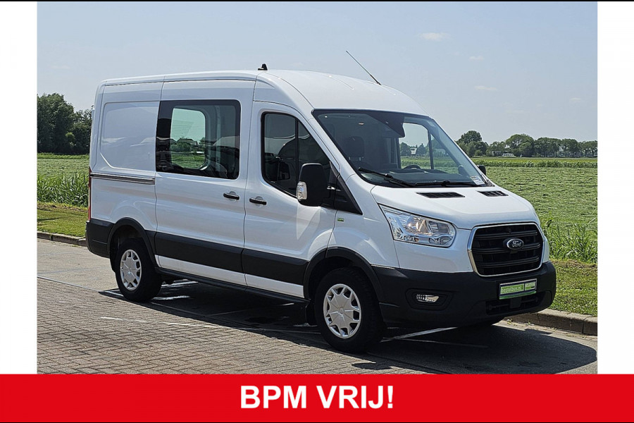 Ford Transit 350 2.0 TDCI L2H2 Trend Navi Euro6 Airco Oh-Historie 1e Eigenaar Trekhaak Navi!