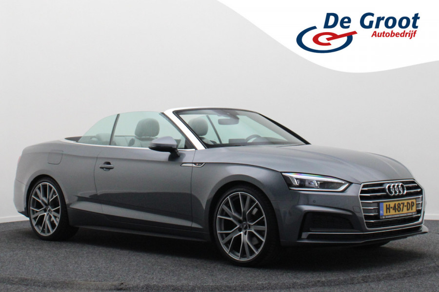 Audi A5 Cabriolet 40 TFSI Sport S Line Edition Leer, Apple Carplay, Verwarmd Stuurwiel, Cruise, PDC, Navigatie, LED, 20''