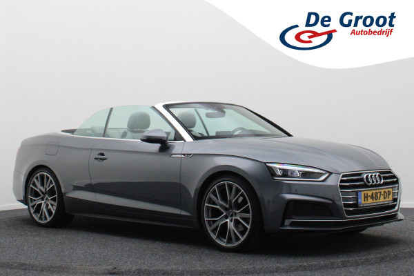 Audi A5 Cabriolet 40 TFSI Sport S Line Edition Leer, Apple Carplay, Verwarmd Stuurwiel, Cruise, PDC, Navigatie, LED, 20''