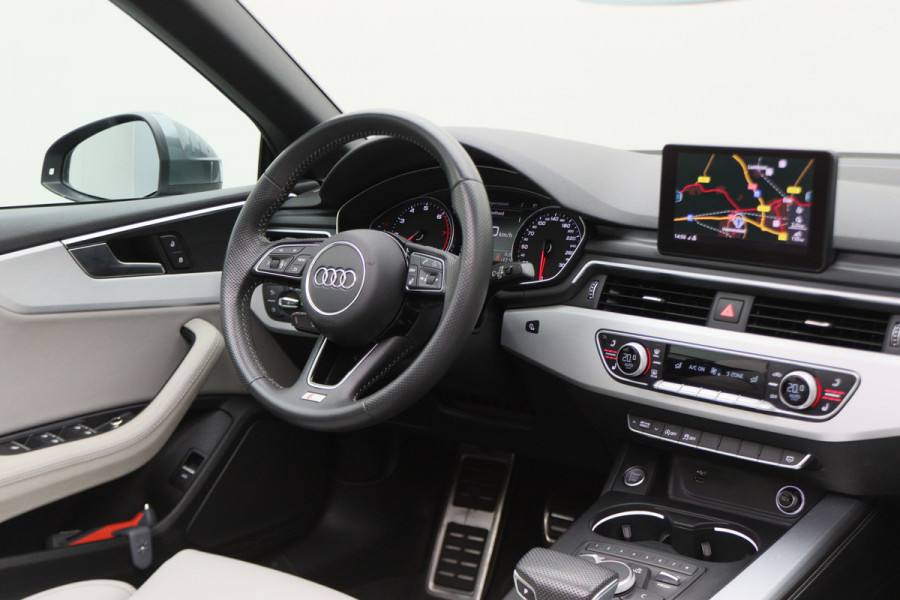Audi A5 Cabriolet 40 TFSI Sport S Line Edition Leer, Apple Carplay, Verwarmd Stuurwiel, Cruise, PDC, Navigatie, LED, 20''