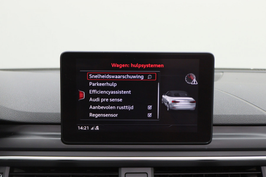 Audi A5 Cabriolet 40 TFSI Sport S Line Edition Leer, Apple Carplay, Verwarmd Stuurwiel, Cruise, PDC, Navigatie, LED, 20''