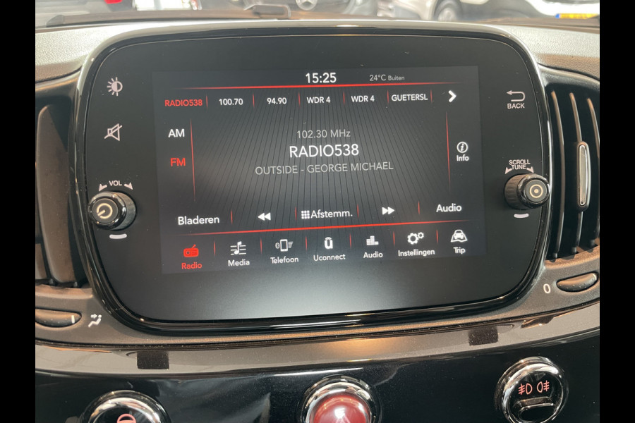 Fiat 500C 1.2 Lounge cabrio Airco - Cruise control - parkeersensoren achter - open dak - mistlampen voor - Multifunctioneel stuurwiel - Navigatie full map