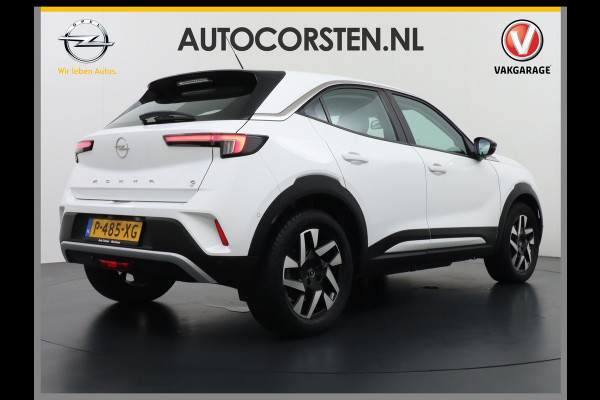 Opel Mokka-e Elegance 50-kWh 11kw 360Camera VirtualCockpit Apple/Android Bordherk. Lane-dep. Navi Led Keyless 1/2Leer Licht-/Zichtpakket Dab Usb Bluetooth CruiseControl Pdc Isofix Ecc 4xElek.Ramen.Spiegels 17''LM 136pk NL-auto!