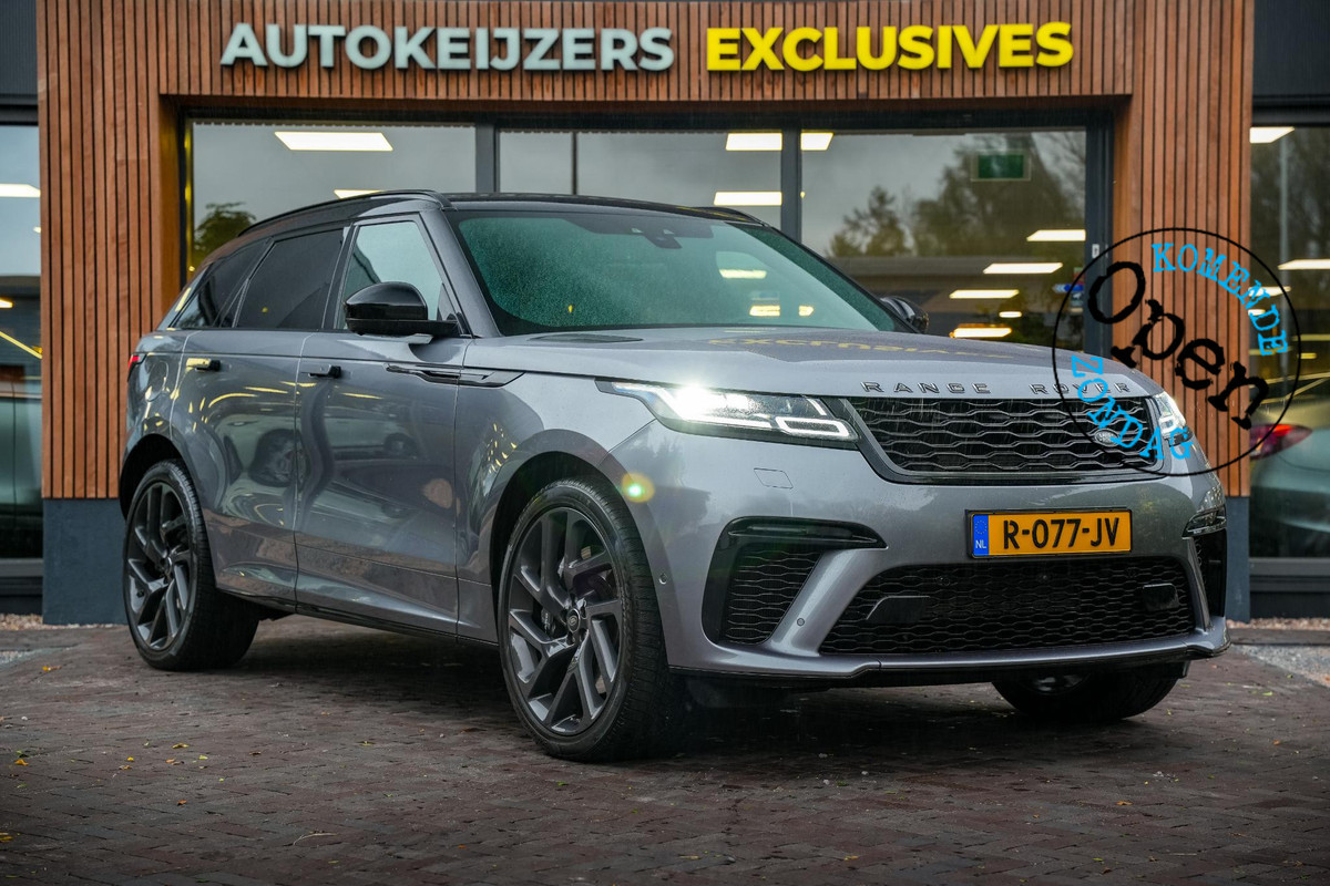 Land Rover Range Rover Velar 5.0 V8 SVAutobiography Dynamic Edition Panodak Camera Leer Stoelvent. Cruise Stuurverw. Memory Meridian Land Rover Range Rover Velar 5.0 V8 SVAutobiography Dynamic Edition Panodak Camera Leer Stoelvent. Cruise Stuurverw. Memory Meridian