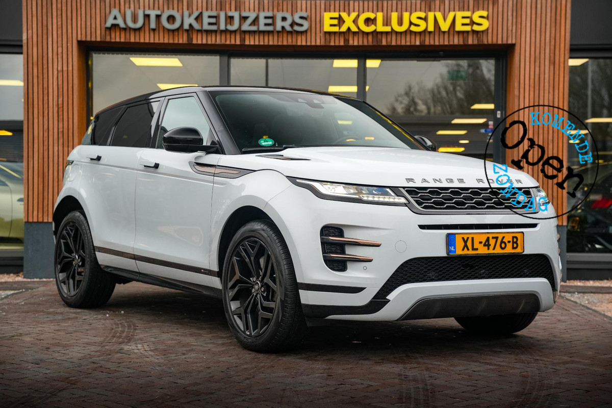 Land Rover Range Rover Evoque 2.0 P200 AWD Dynamic R Nieuw model Panoramadak Stuurverw. Leer DAB+ Trekhaak 20"LM Land Rover Range Rover Evoque 2.0 P200 AWD Dynamic R Nieuw model Panoramadak Stuurverw. Leer DAB+ Trekhaak 20"LM
