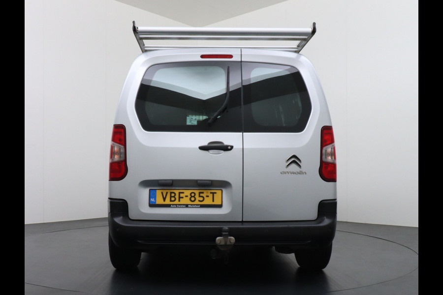 Citroën Berlingo 1.6HDI Club Trekhaak Imperiaal Apple Carplay Android Auto Navi Airco Cruise Control Pdc Betonplex Lat om Lat Schuifdeur Achterdeuren met raam Bluetooth 1e Eigenaar EURO 5 M