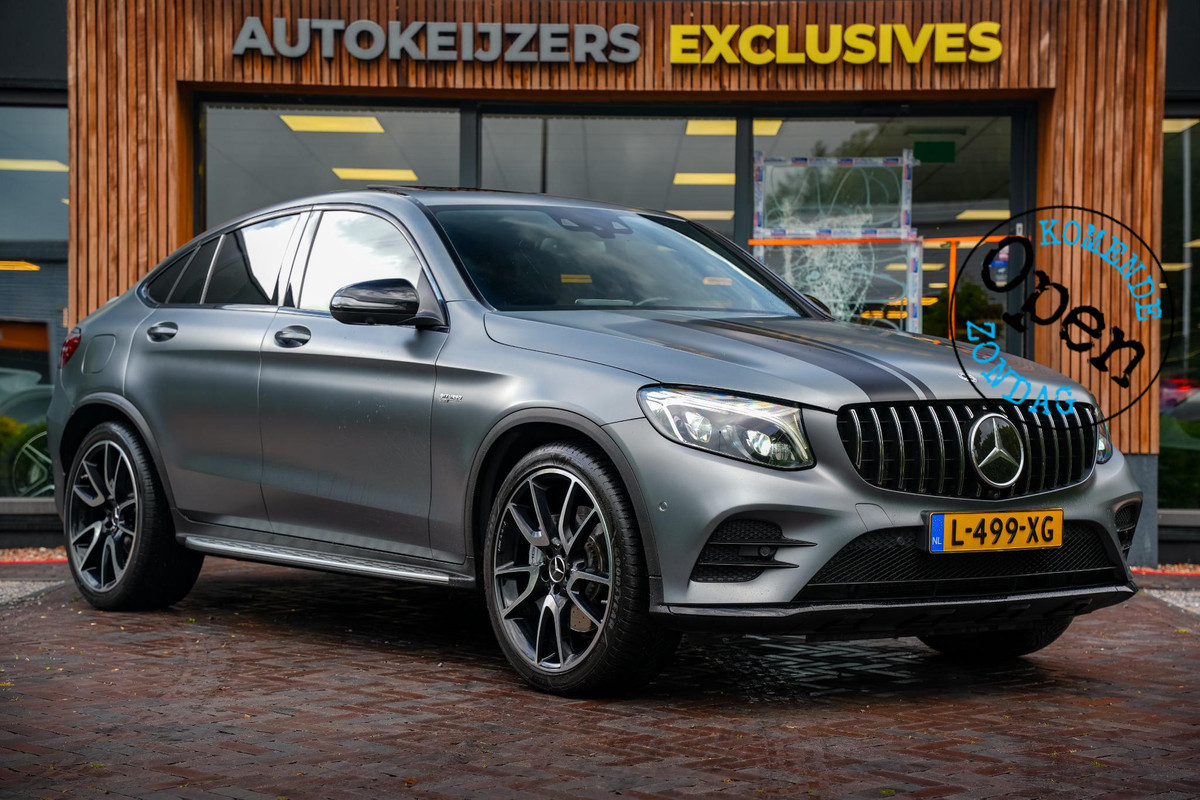 Mercedes-Benz GLC Coupé AMG 43 4MATIC Schuifdak Burmester HUD Keyless Carbon Trekhaak 21''LM Mercedes-Benz GLC Coupé AMG 43 4MATIC Schuifdak Burmester HUD Keyless Carbon Trekhaak 21''LM