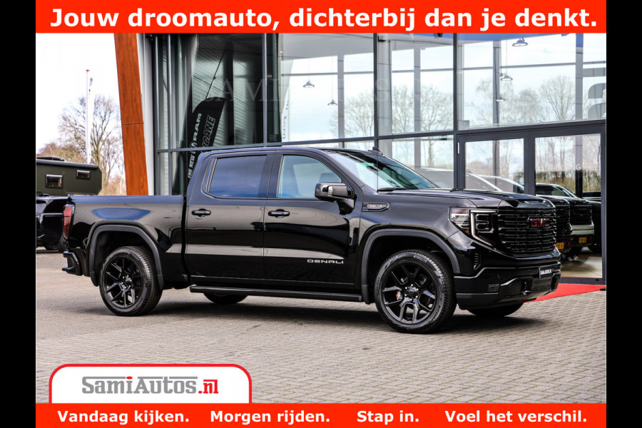 GMC Sierra DENALI 6,2 V8 Full Option | De Meest Luxe Pick-Up in zijn Klasse | Comfortabele Dubbele Cabine met Royale 5 Zitplaatsen | BPM vrij | Nu Leverbaar uit Voorraad | Voorraad Nr 434058