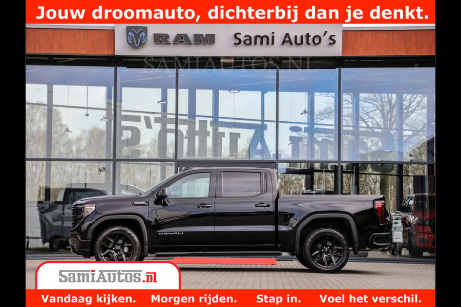 GMC Sierra DENALI 6,2 V8 Full Option | De Meest Luxe Pick-Up in zijn Klasse | Comfortabele Dubbele Cabine met Royale 5 Zitplaatsen | BPM vrij | Nu Leverbaar uit Voorraad | Voorraad Nr 434058