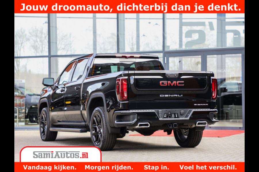 GMC Sierra DENALI 6,2 V8 Full Option | De Meest Luxe Pick-Up in zijn Klasse | Comfortabele Dubbele Cabine met Royale 5 Zitplaatsen | BPM vrij | Nu Leverbaar uit Voorraad | Voorraad Nr 434058