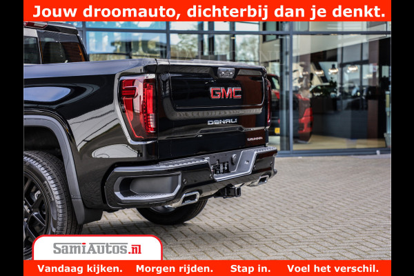 GMC Sierra DENALI 6,2 V8 Full Option | De Meest Luxe Pick-Up in zijn Klasse | Comfortabele Dubbele Cabine met Royale 5 Zitplaatsen | BPM vrij | Nu Leverbaar uit Voorraad | Voorraad Nr 434058
