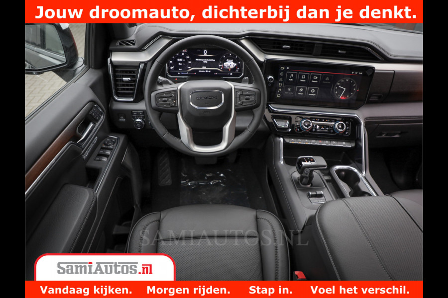 GMC Sierra DENALI 6,2 V8 Full Option | De Meest Luxe Pick-Up in zijn Klasse | Comfortabele Dubbele Cabine met Royale 5 Zitplaatsen | BPM vrij | Nu Leverbaar uit Voorraad | Voorraad Nr 434058