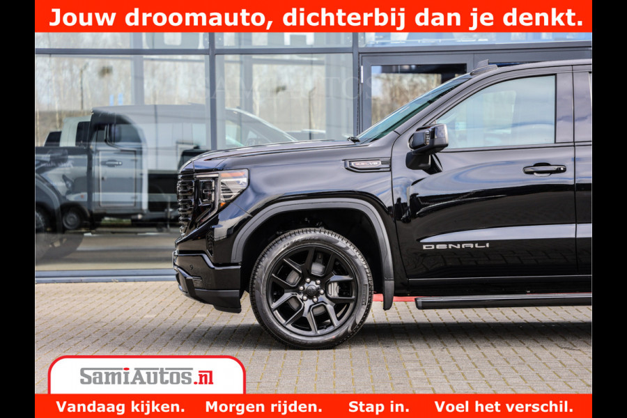 GMC Sierra DENALI 6,2 V8 Full Option | De Meest Luxe Pick-Up in zijn Klasse | Comfortabele Dubbele Cabine met Royale 5 Zitplaatsen | BPM vrij | Nu Leverbaar uit Voorraad | Voorraad Nr 434058