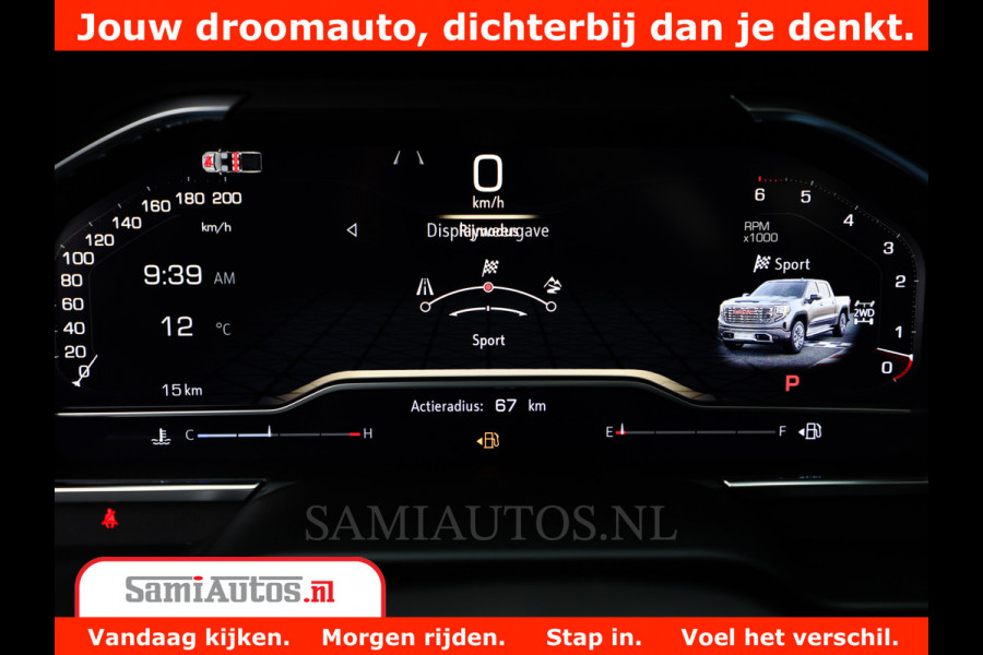 GMC Sierra DENALI 6,2 V8 Full Option | De Meest Luxe Pick-Up in zijn Klasse | Comfortabele Dubbele Cabine met Royale 5 Zitplaatsen | BPM vrij | Nu Leverbaar uit Voorraad | Voorraad Nr 434058