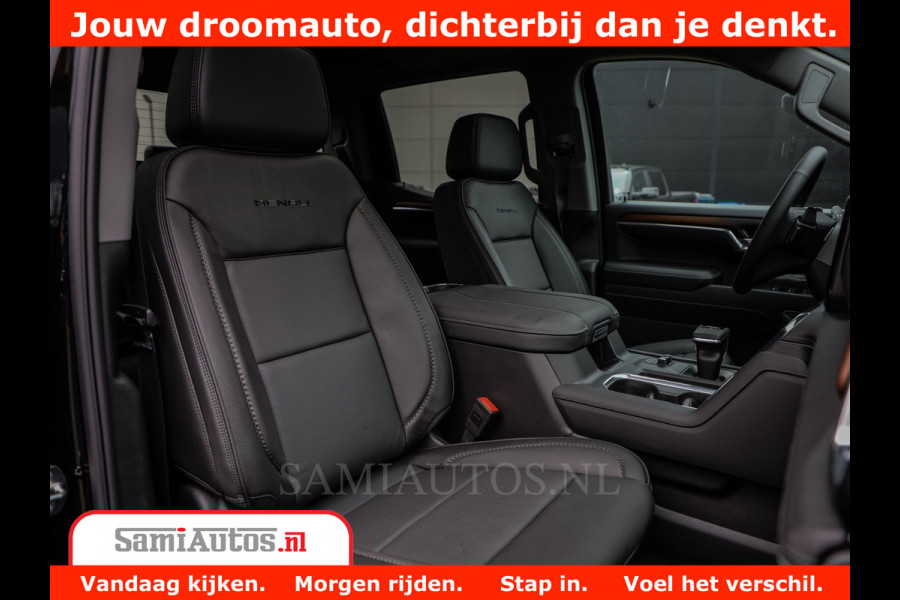 GMC Sierra DENALI 6,2 V8 Full Option | De Meest Luxe Pick-Up in zijn Klasse | Comfortabele Dubbele Cabine met Royale 5 Zitplaatsen | BPM vrij | Nu Leverbaar uit Voorraad | Voorraad Nr 434058