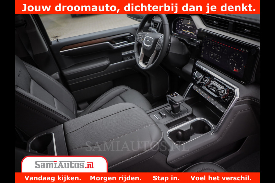 GMC Sierra DENALI 6,2 V8 Full Option | De Meest Luxe Pick-Up in zijn Klasse | Comfortabele Dubbele Cabine met Royale 5 Zitplaatsen | BPM vrij | Nu Leverbaar uit Voorraad | Voorraad Nr 434058