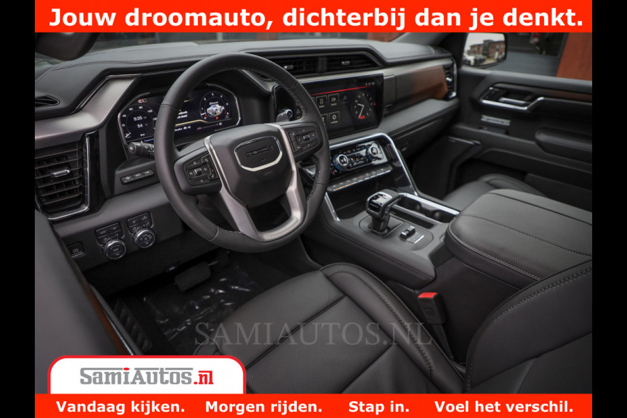 GMC Sierra DENALI 6,2 V8 Full Option | De Meest Luxe Pick-Up in zijn Klasse | Comfortabele Dubbele Cabine met Royale 5 Zitplaatsen | BPM vrij | Nu Leverbaar uit Voorraad | Voorraad Nr 434058