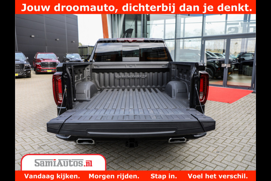 GMC Sierra DENALI 6,2 V8 Full Option | De Meest Luxe Pick-Up in zijn Klasse | Comfortabele Dubbele Cabine met Royale 5 Zitplaatsen | BPM vrij | Nu Leverbaar uit Voorraad | Voorraad Nr 434058