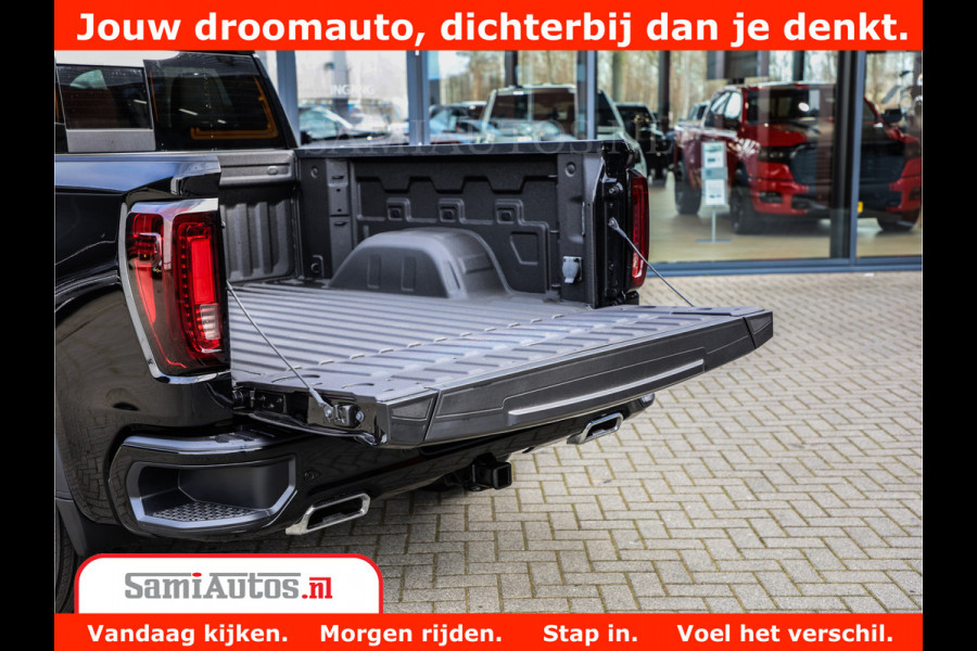 GMC Sierra DENALI 6,2 V8 Full Option | De Meest Luxe Pick-Up in zijn Klasse | Comfortabele Dubbele Cabine met Royale 5 Zitplaatsen | BPM vrij | Nu Leverbaar uit Voorraad | Voorraad Nr 434058