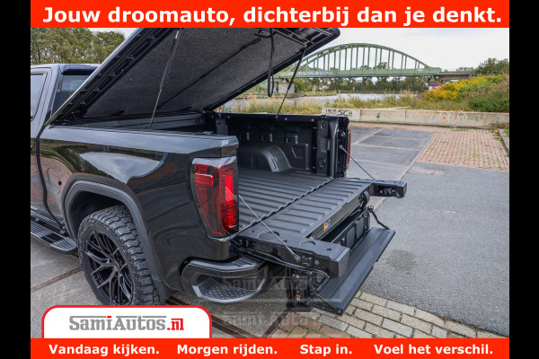 GMC Sierra DENALI 6.2 V8 426PK | Full Option | De Meest Luxe Pick-Up in zijn Klasse | Comfortabele Dubbele Cabine met Royale 5 Zitplaatsen | BPM vrij | Nu Leverbaar uit Voorraad | Voorraad Nr 419189