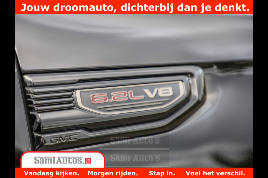 GMC Sierra DENALI 6.2 V8 426PK | Full Option | De Meest Luxe Pick-Up in zijn Klasse | Comfortabele Dubbele Cabine met Royale 5 Zitplaatsen | BPM vrij | Nu Leverbaar uit Voorraad | Voorraad Nr 419189