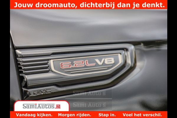 GMC Sierra DENALI 6.2 V8 426PK | Full Option | De Meest Luxe Pick-Up in zijn Klasse | Comfortabele Dubbele Cabine met Royale 5 Zitplaatsen | BPM vrij | Nu Leverbaar uit Voorraad | Voorraad Nr 419189