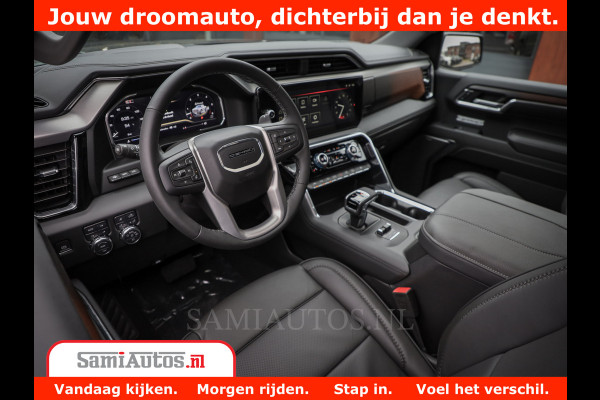 GMC Sierra DENALI 6.2 V8 426PK | Full Option | De Meest Luxe Pick-Up in zijn Klasse | Comfortabele Dubbele Cabine met Royale 5 Zitplaatsen | BPM vrij | Nu Leverbaar uit Voorraad | Voorraad Nr 419189