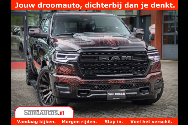 Dodge Ram COBRA EDITION | 1500 Limited Night High Output 540HP 706Nm | Massage + Full Option | De Meest Luxe en Volle Pick-Up in zijn Klas Comfortabele Dubbele Cabine met Royale 5 Zitplaatsen | BPM vrij | Nu Leverbaar uit Voorraad | Voorraad Nr 2368 -  5452 | Cobra package is meerprijs |